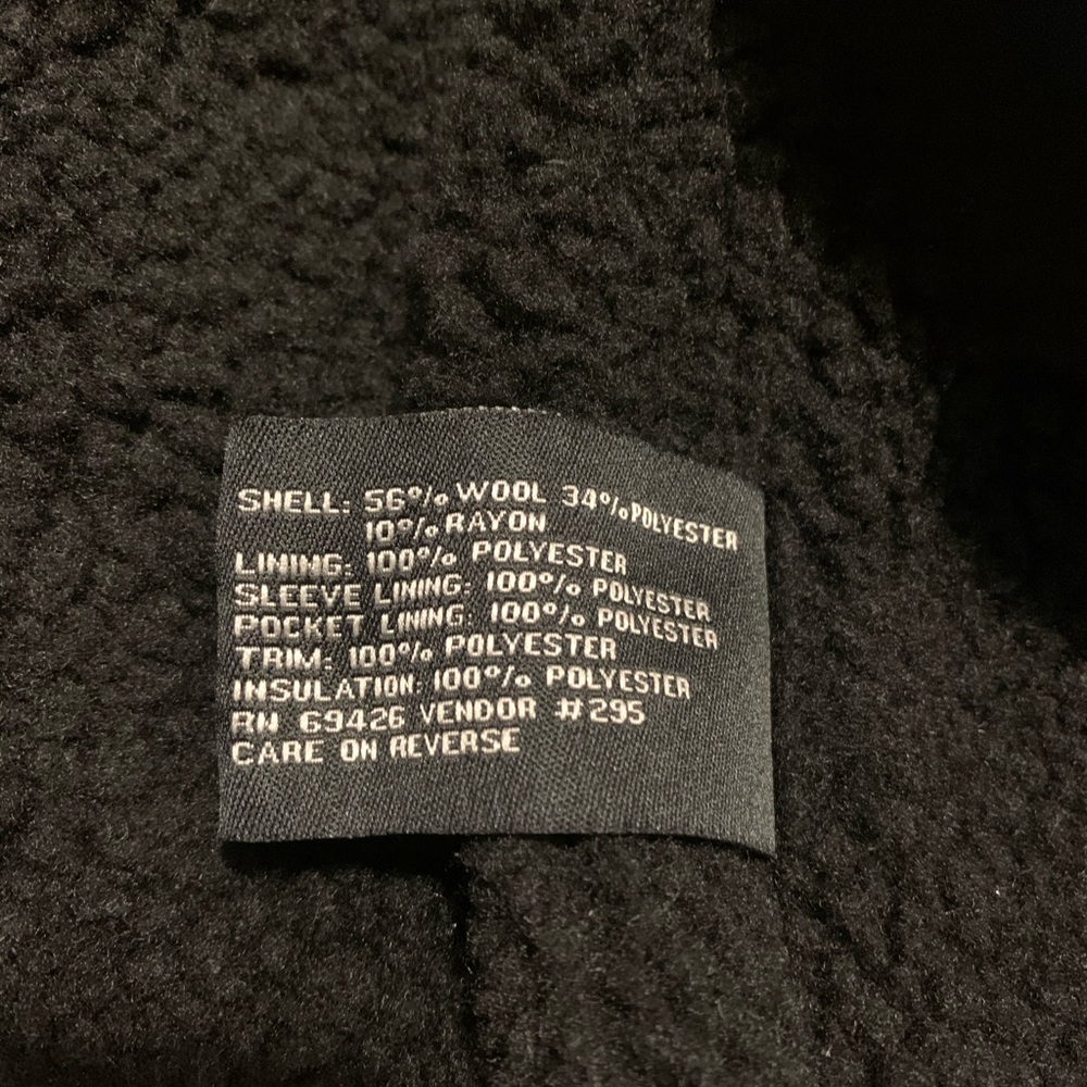 Black Rivet Jacket Coat Full Zipper - Picture 5 of 5